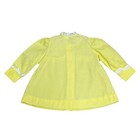 Vtg Peaches N Cream Toddler Dress 1t Yellow L s Lace Baby Girl Yellow 12 Mo