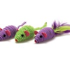 Ourpet s Three Twined Mice Catnip Toys For Indoor Cats