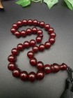 Collectible Red Faturan Islamic Prayer Rosary 33 Beads Misbah                                   