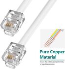 Phone Extention Cord 25 Ft Telephone Cable With Standard Rj11 Plug   Couplers
