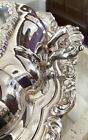 Poole Silver Company Vintage Silver Plate Lancaster Rose Covered Vegetable Dish