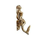 Mermaid Wall Hook  Antique Brass Design  Sturdy Ideal For Robes And Towels