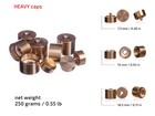 Trim Kit Heavy Valve Caps For Yamaha Flugelhorn 631 731 - Raw Brass Kgumusic