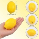 30pcs Artificial Yellow Lemon realistic Fake Lemon Faux Fruit Decor For Kitchen