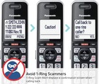 Panasonic Cordless Phone System Answering Machine 5 Handset Bluetooth Call Block