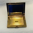 Elgin American Mother Of Pearl   Brass Mirror Compact  With Mirror Vintage