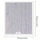 1pc 3d Glitter Line Design Nail Art Stickers  Self Adhesive Nail Art Decals