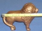 Vintage Cast Iron Lion Coin Bank - Unmarked 6 5  Long - Read Description