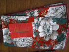 Set Of 8 Vintage Christmas Cloth Napkins Floral Holiday Time Made In Usa