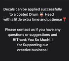 Premier Drum Head Logo Decal White High Quality Permanentvinyl Made Usa 1 5 X 9   