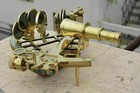 Brass Vintage Nautical Sextant In Solid Navigation Work Fully Functional Marine