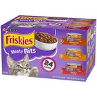 Purina Friskies Meaty Bits Gourmet Grill  Chicken   Beef Wet Cat Food - 24ct