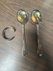 Vintage Sterling Silver Spoons And Bracelet 172 Grams Scrap
