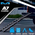 Matrix Concepts A7 Aluminum Ramp - Black white   7 5 Ft Folding Loading Ramp