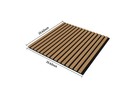 8 Pcs Walnut- Acoustic Panels   Wooden Strip Acoustic Boards  Suitable New