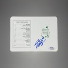 Hideki Matsuyama Signed Autographed Masters Scorecard Pga Golf Psa Dna Coa