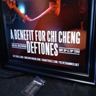 Signed Deftones Chi Cheng Benefit Poster Framed With Crew Pass 2010