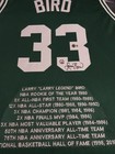 Larry Bird Signed Boston Celtics Custom Stat Jersey Beckett Witness   Bird Holo