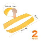 2pcs Car Reflective Trim Side Marker Stickers Automotive Reflector Guard  Yellow