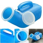 Male Urinal Bottle 1200ml Blue With Lid Spill-proof Portable Pee Bottle