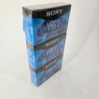 New Sealed Sony Vhs-c Premium 30 Min Cassette Tapes  lot Of 3  Blank Video