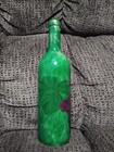 Hand Painted Wine Bottle Empty Home Decor