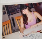 Playboy Pmoy Claire Sinclair Signed 16 X 20 Photo  w Proof Included
