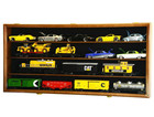 Train Display Case O Scale Walnut Railroad Model Locomotive Wood Rack Cabinet