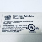 Etc D20e Dual 20amp 120v  Dimmer Module For Sensor Unison