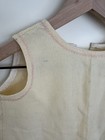 1940s Vintage Girls Ivory Cotton Sleeveless Cotton Slip 4t Pink Trim