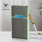 Xl080 Glowing Cigarette Case For 100   s  Smell-proof  Moisture-proof Holder Box W