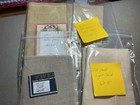 4 Pieces Of  28 Count Cross Stitch Linen Fabric