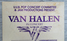 Van Halen Rare Vintage 1980 Invasion Tour Talas Western Il University Poster   a