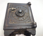1920 s Ideal Safe Deposit Cast Iron Combination Safe Coin Bank No Combination