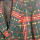 Vintage Polo University Ralph Lauren Tweed Red  Green  Plaid Wool Blazer Size  