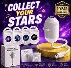 2-in-1 Galaxy Projector Night Light Usb Led Bedroom Lamp 3 Films