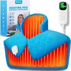 Xl Electric Heating Pad For Neck  Shoulders   Back - Fast Heat  6 Settings  Auto
