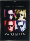 Van Halen  balance  Original 1995 Us Promotional 2-sided Window Display Poster