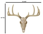 Rustic Hunter Rack Deer Skull Antler Wall Plaque Decor 10 Point Buck Figurine