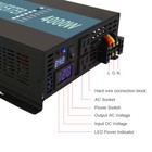 18v To 110v 120v Pure Sine Wave Inverter 4000w Power Converter Solar Home