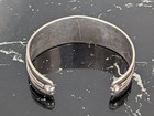 Tj-65 Taxco 925 Sterling Silver Modernist Cuff Bracelet 31g 6 5  22mm Vtg Mexico