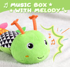 Free Shipping Baby Musical Caterpillar Toy 0-12 Months Sensory Development