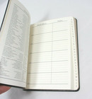 Address Book W Alphabetical Tabs 7  Leather Cover Croc Green Graphic Image