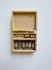 1 12 Scale Artisan Wooden Dollhouse Miniature Artist Paint Box With Paints