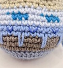 Blue Owl Handmade Crochet Stuffed Animal Plush  Gift Or Decor Piece