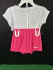 Nike Girls 2-piece Shorts Set Size 2t Hyper Pink
