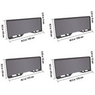 Uimoso 1 4  5 16  3 8  1 2  Skid Steer Mount Plate Quick Tach Attachment