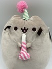 Gund Pusheen Plush 9    Birthday Party Hat Party Horn toot Cat Stuffed New W tags