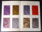Antique Japanese  Kimono Damask        Donsu Fabric Dyeing Sample Book 72 Samples