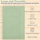Baby Burp Cloths For Boys And Girls - 7 Pack Large 100  Cotton - Double Layer   
